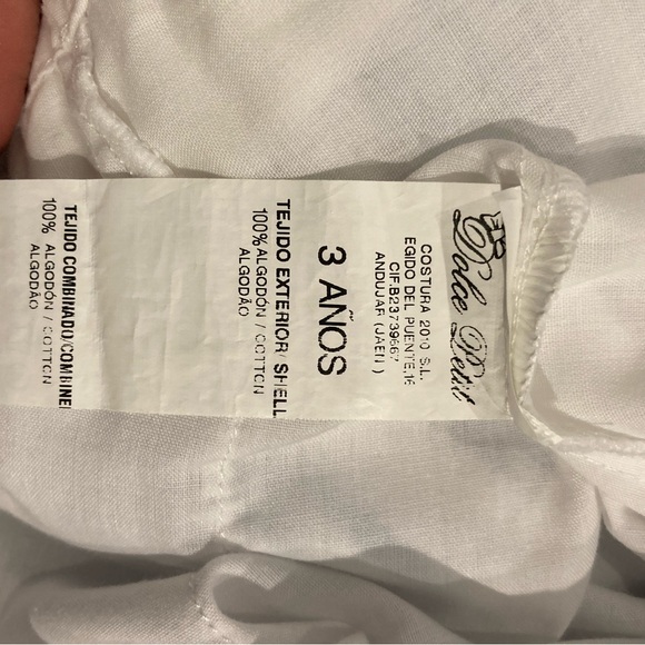 Dolce Petit blue and white striped Spanish wear dress nautical girls age 3 - Picture 3 of 4